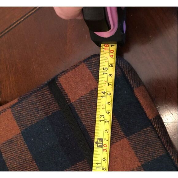 BUFFALO PLAID - NWT - Padded Brown & Black Wool Laptop Sleeve - 16" Diagonal - Picture 5 of 6